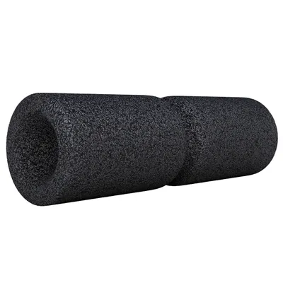 Produktbild von GORILLA SPORTS® Faszienrolle - mit Umlaufrille, 38 cm, Hochdichter Schaumstoff, Schwarz - Foam Roller, Massagerolle für Rücken, Beine, Wirbelsäule