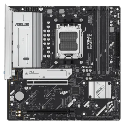 Produktbild von ASUS PRIME B850M-A-CSM, AMD, Sockel AM5, AMD Ryzen 7000 Series, AMD Ryzen 8000 Series, AMD Ryzen 9000 Series, Sockel AM5, DDR5-SDRAM, 256 GB