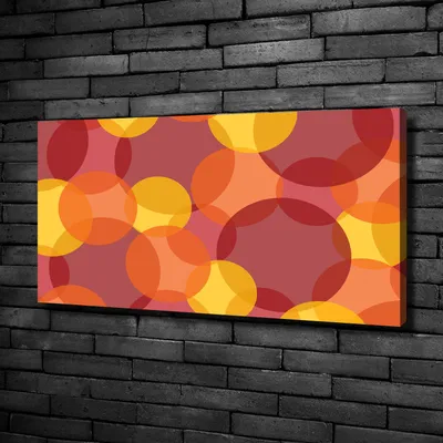 Produktbild von Tulup® Leinwandbild -100x50 cm - Wandkunst - Drucke auf Leinwand - Leinwanddruck  - Kunst: modern & klassisch - Mehrfarbig - Farbige Kreise
