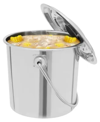 Produktbild von Edelstahlbehälter mit Deckel für Küche und Industrie - 6l/12l/20l