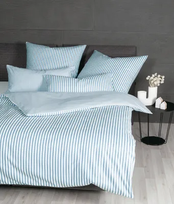 Produktbild von LOESCHEN Janine Design Edelflanell Bettwäsche-Garnitur Chinchilla S 78060 Farbe perlblau-32 Größe 135x200 + 80x80cm