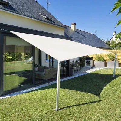 Obrázek produktu pro Obdélníkové sluneční plachty, 2,5 x 3 m, voděodolné, pro venkovní použití, do zahrady, ochrana proti UV záření 95 %