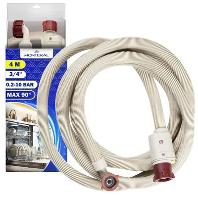 Aquastop-Schlauch 4 m, 3/4 Zoll, für Waschmaschine & Spüler