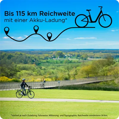 Produktbild von Zündapp Z510 E Bike 28 Zoll Damenfahrrad ab 155 cm mit 3 Gang Nabenschaltung und Rücktrittbremse schwarz/türkis