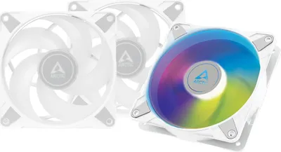 Image de Arctic ACFAN00258A Ventilateur ARCTIC 120*120*25 P12 PWM PST A-RGB 0db (White) 3 pièces