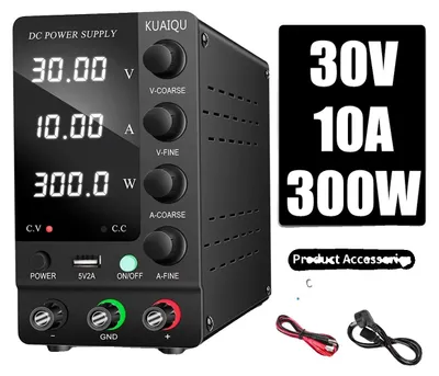 Image de Alimentation électrique, tension réglable, régulation précise du courant, SPS-C3010 30 V 10 A, prise européenne 220 V