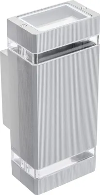 Productafbeelding van GTV verlichting. Wandlamp NESSA, geschikt voor twee GU10 lampen, maximaal 2x50W, IP54, AC220-240V, 50/60Hz
