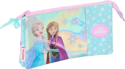 Immagine prodotto di Frozen / La regina di ghiaccio - Astuccio per matite "Cool Days" con 3 scomparti - 22 cm