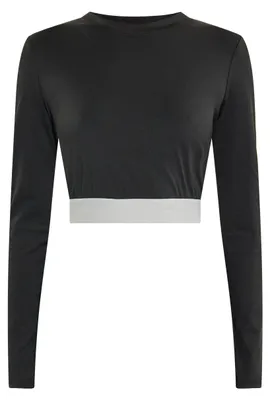 Obrázek produktu pro Jika damen crop-top - černá barva, velikost XS/S