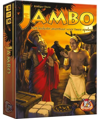 Produktbild von Jambo Brettspiel für 2 Spieler, 112 Spielkarten, Niederländische Version, 30-59 Min.