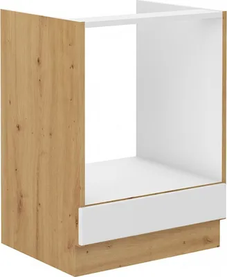 Zdjęcie produktu dla Szafka pod piekarnik SOPHIA – szerokość 60 cm, biała/dąb artisan