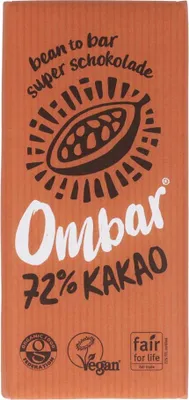 Image de Chocolat cru - 72% de cacao 35g