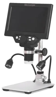 Zdjęcie produktu dla Mikroskop cyfrowy, wyświetlacz 7-calowy, matryca 12 MP, UE