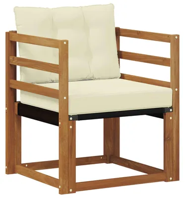 Produktbild von vidaXL Outdoor-Sofa Massivholz Akazie Natur und Creme