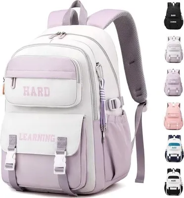 Produktbild von Schulrucksack für Mädchen, Teenager, Rucksack, Schule, Schultasche für Jungen, Multifunktionstasche, wasserdichter Schulrucksack, Rucksack, Tagesrucksack, großer Rucksack für Mädchen und Frauen, Schultasche