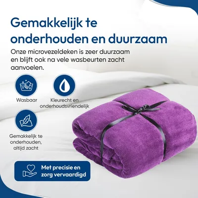 Productafbeelding van Knuffeldeken 220x200 cm, microvezel, voor slaapkamer