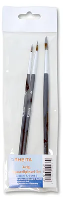 Produktbild von Aquarellpinsel-Set 3-teilig Größe: 2-4-6, schwarz,
