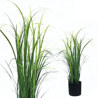 Produktbild von Grasbusch 45 cm künstlich wie echt Ziergras Kunstgras Dekogras Kunstpflanze