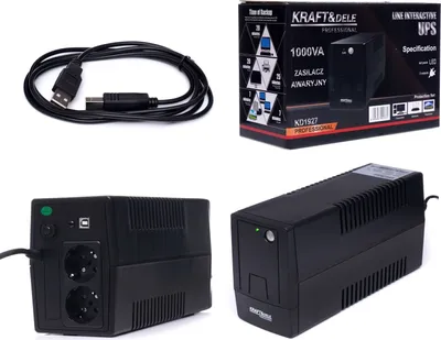 Produktbild von UPS Stromversorgung 1000VA Unterbrechungsfreie USV Anlage Notstromversorgung LED