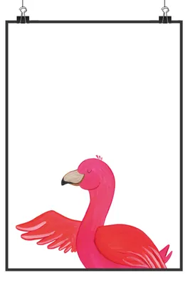 Produktbild von Mr. & Mrs. Panda Bild Flamingo Yoga Motiv DIN A0 - Weiß - Geschenk, Wandbild, Rosa, kunstdruck poster, Yogi, Urlaub, Deko, Entspannung, Wanddekoration, drucke
