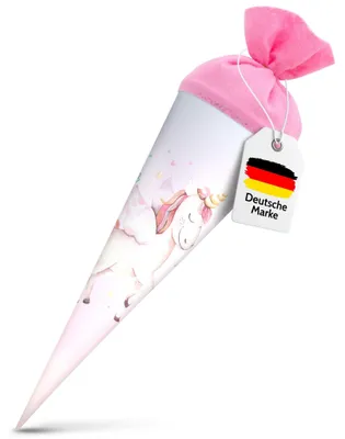 Produktbild von itenga Geschwister Schultüte 35cm Einhorn Wasserfarben