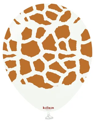 Zdjęcie produktu dla Balony lateksowe Safari Giraffe White żyrafa 30cm 25 szt