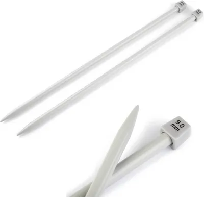 Produktbild von Stricknadeln Aluminium gerade 35cm Stärke 2-10 mm 1 Paar