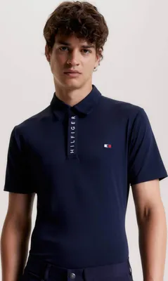 Immagine prodotto di Tommy Hilfiger Camicia equestre Polo uomo manica corta Harlem Logo FS 2024 Desert Sky S