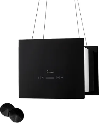 Produktbild von KKT KOLBE Dunstabzugshaube 40 cm | Inselhaube | Edelstahl | schwarzes Glas | SensorTouch Bedienung | Remote Fernsteuerung | LED-Beleuchtung | Umluft | BOX400S