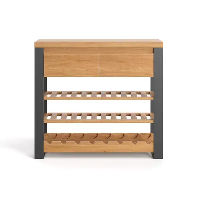 Produktbild von Modernes Colet-Weinregal 100 cm, Eiche, designerhaft