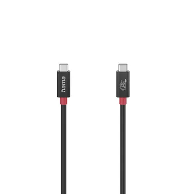 Obrázok produktu pre Hama 00200779, 1 m, USB C, USB C, USB4 Gen 3x2, 40 Gbit/s, Čierna