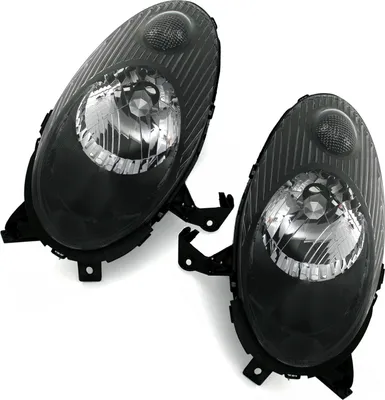 Produktbild von TYC Scheinwerfer Set für Nissan Micra K12 1/200310/2007 H4 HALOGEN in Schwarz