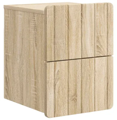 Image de Cabinet de chevet mural Chêne Sonoma 33 x 34,5 x 43 cm