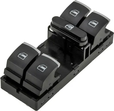 Produktbild von Fensterheber-Schalterknopf, Volkswagen, Vw Golf 5, Passat B6, Tiguan, Chrom