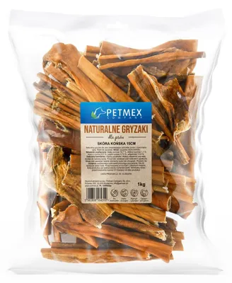 Zdjęcie produktu dla PETMEX Skóra końska 15 cm - przysmak dla psów - 1 kg