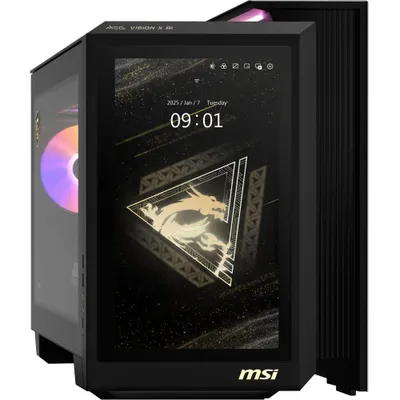 Zdjęcie produktu dla MSI MEG Vision X AI 2NVV7-008DE, Intel Core Ultra 7, 265K, 64 GB, DDR5-SDRAM, 2 TB, Windows 11 Home