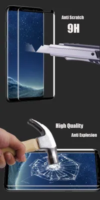 Produktbild von 3D Schutzglas  für Samsung Galaxy S9 Plus Displayschutz Glasfolie Durchsichtig
