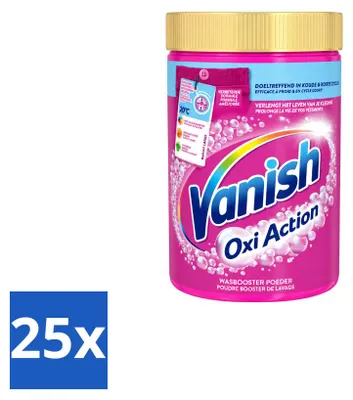 Produktbild von 25 x Vanish Oxi Action Waschkraftverstärker Pulver für Bunt- und Weißwäsche 710 g - Vorteilspackung - 25 Stücke