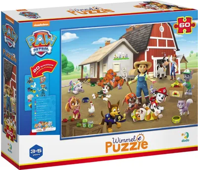 Immagine prodotto di Puzzle Wimmel da 60 pezzi. Paw Patrol. Alla fattoria