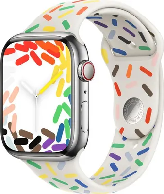 Produktbild von Apple Pride Edition Sportarmband Pride 42444549mm ML 150-200 mm Umfang
