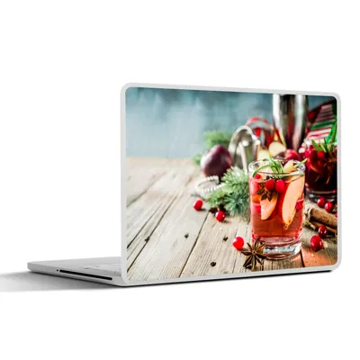 Produktbild von MuchoWow® Laptop Aufkleber Sticker Cover Cocktail - Rot - Sommer 36.5x27.5 cm - Laptop-Sticker