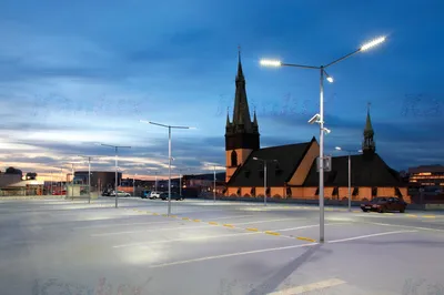 Zdjęcie produktu dla Lampa Uliczna Parkingowa Oprawa STRETON LED 60W 4000K IP65 Szara Kanlux