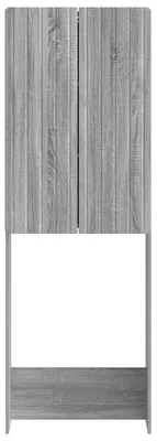 Image de vidaXL Armoire de toilette ZWOLLE, gris Sonoma, 66 x 25,5 x 190 cm