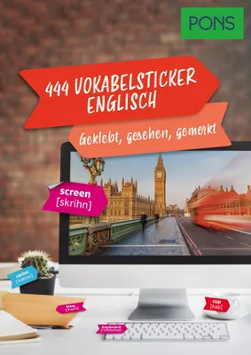 Produktbild von PONS 444 Vokabelsticker Englisch
