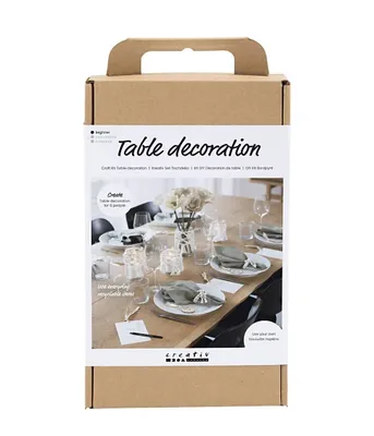 Produktbild von Creativ Company Bastelset Tischdekoration Natur DIY Set Tischdeko Basteln