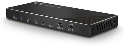 Imagen del producto de Divisor HDMI de 4 puertos Lindy 38236, compatible con 18G