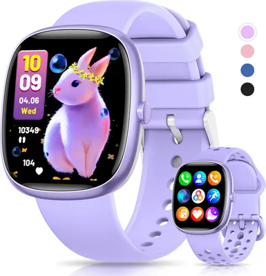 Produktbild von Smartwatch Kinder für Jungen und Mädchen,1.5 Zoll HD Voll Touchscreen,mit 20 Sportmodi,IP68 Wasserdicht Fitness Aktivitäts Tracker