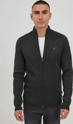 Produktbild von 11 Project PRSandor Herren Strickjacke Cardigan Feinstrick mit hochschließendem Kragen