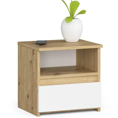 Produktbild von Akord Eichen-Kommode Handgefertigt Weiß 40X35X40 Cm