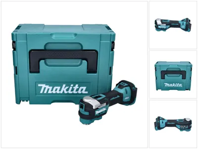 Image de Makita DTM52ZJ Découpeur-ponceur multifonction sans fil 18V Starlock Max Brushless + Coffret Makpac - sans batterie, sans chargeur